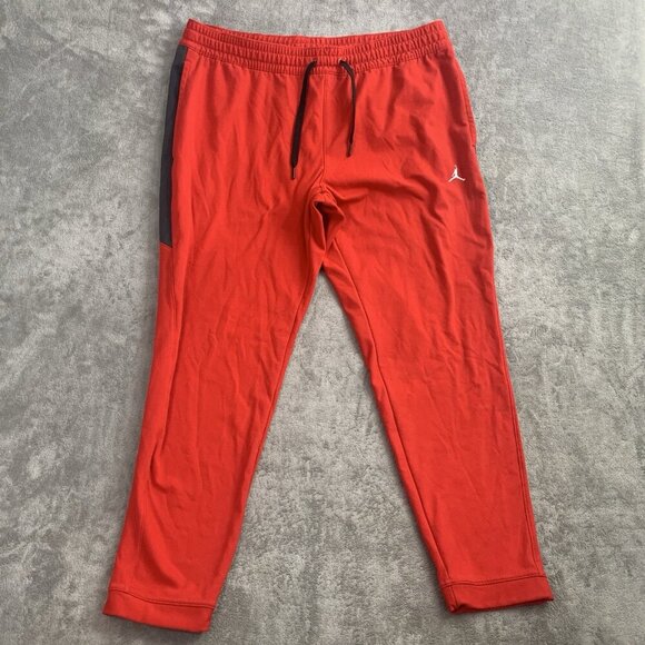 Jordan Sweatpants Womens XXL Red Dri-Fit Showtime Pant Workout Gym Athletic 28” - Picture 3 of 16